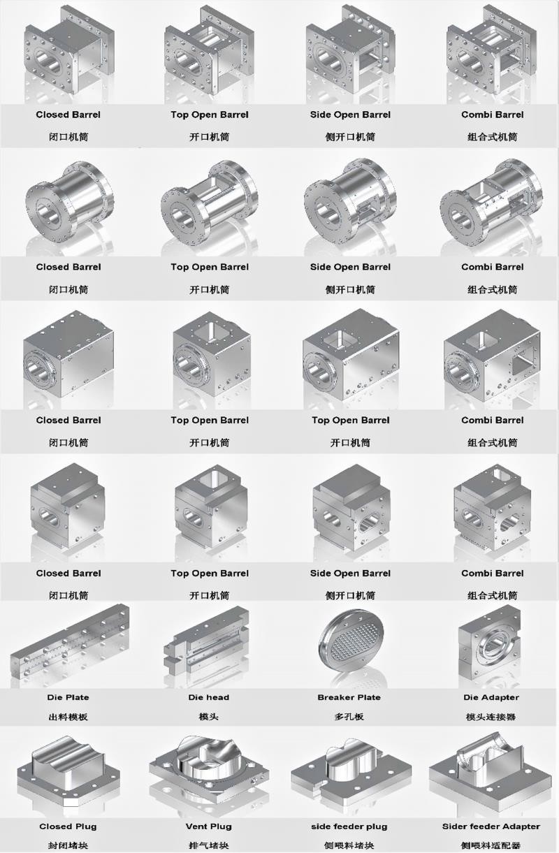 38CrMoAIA Segment Screw ISO Twin Screw Elements