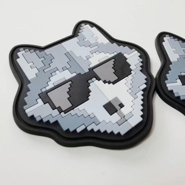 Heat Transfer Silicone Label Silicone Rubber Tag Badge Multicolor Cartoon