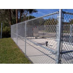 Diamond Pattern Chain Link Security Fence / Durable Hurricane Fence Panels
