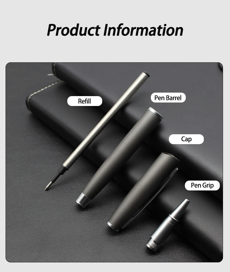 Matte Business Gift Roller Ball Pen 0.5mm Signature Pen Metal Gel Pen Custom Logo
