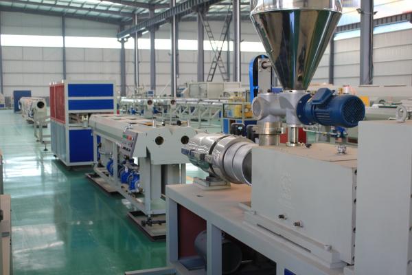 Plastic CPVC Electric Conduit Pipe Production Line PVC Dual Pipe Extruder