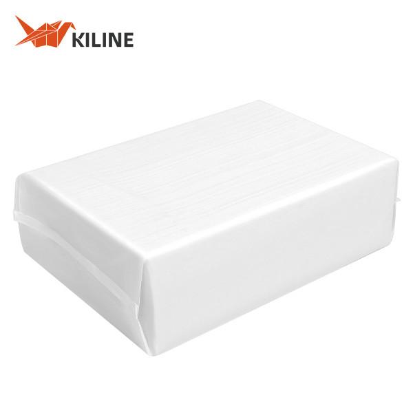 Virgin Wood Pulp Paper Hand Towels White Color V Fold Quilted Laminated 40gsm