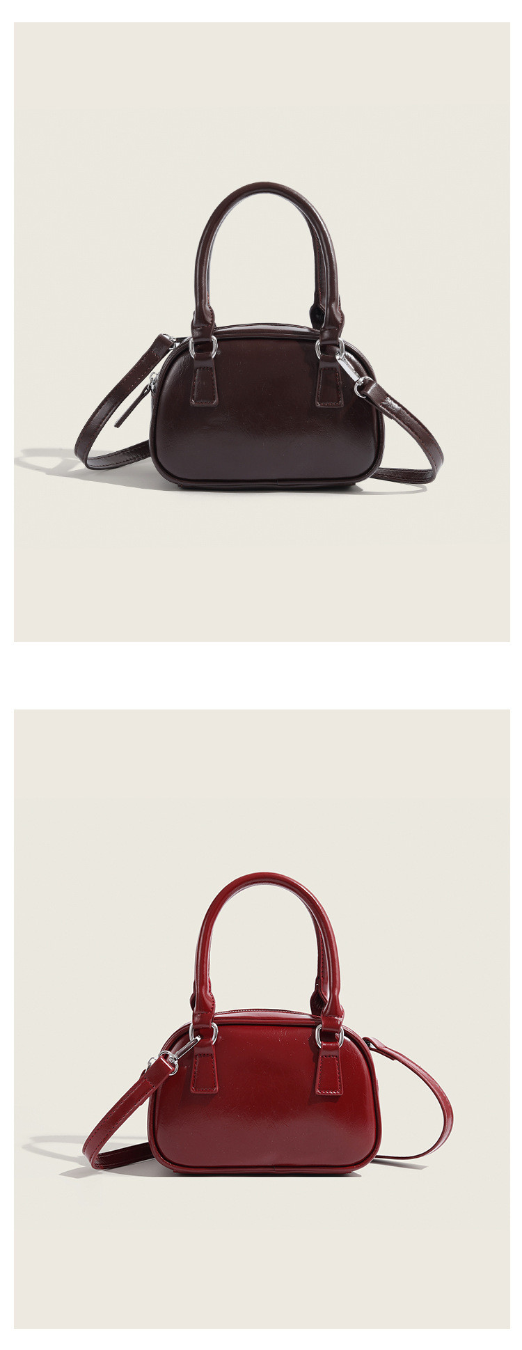 NEW FASHION HAND BAG KOREAN RETRO PU SMALL BODY BAG CROSSBODY BOWLING BAG WOMEN