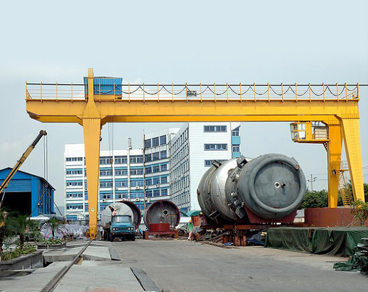 Remote Control 50 Ton Double Girder Gantry Crane A5 Work Duty