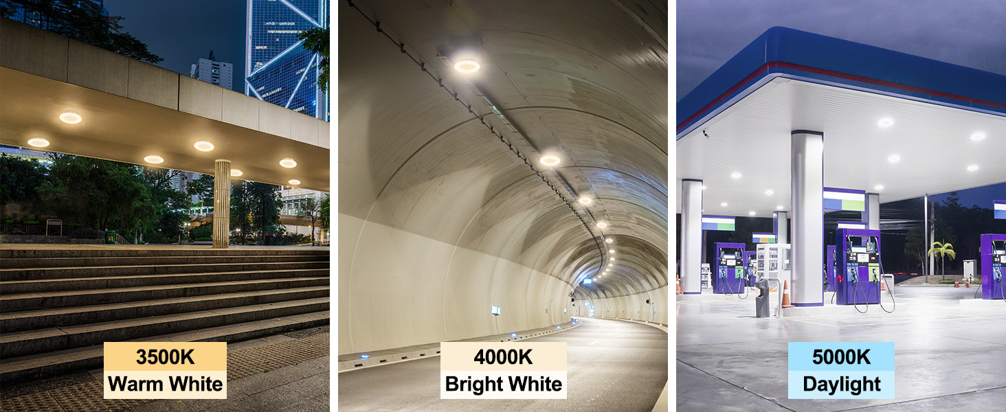 Durable LED Garage Canopy Lights 80W 60W 40W LED Parking Garage Fixtures