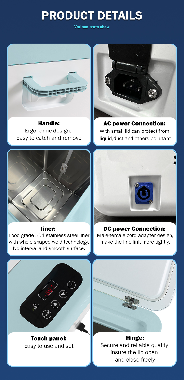Portable Vaccine Storage Upright Ultra Low Temperature Freezer for Customized Support