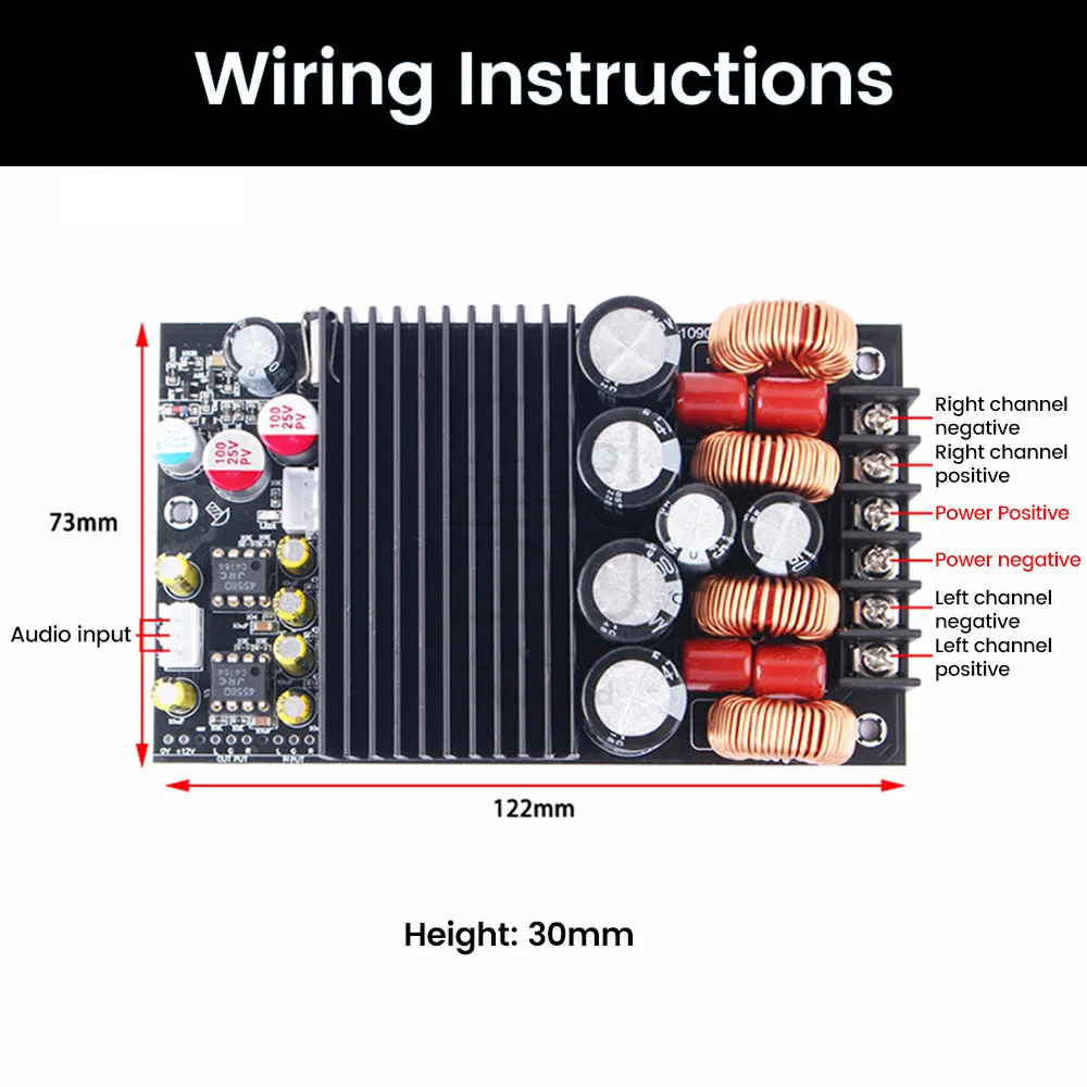 TPA3255 Audiophile 300W 300W 2.0 Bi-Channel Stereo Module for Professional Audio Setup