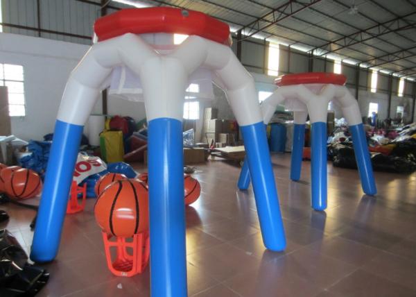 Tall Airtight Inflatable Basketball Game , Outdoor Game Inflatable Basketball