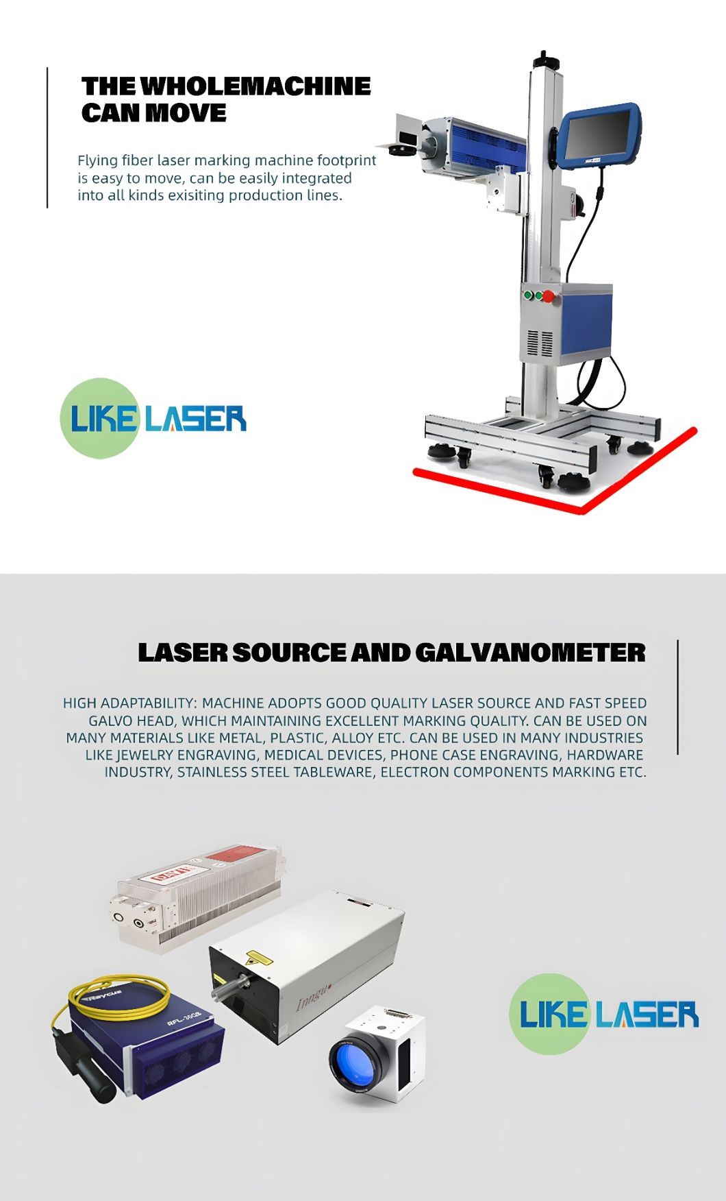 High Speed Fiber Laser 20W 50W Laser Marking Machine Automatic Pen Conveyor Belt Laser Engraving Machine for Metal Pen