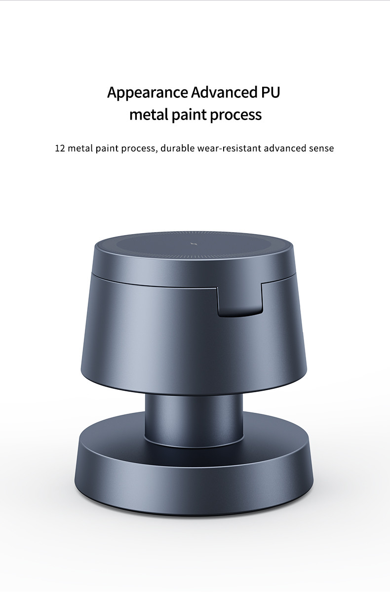 15W Mushroom Design Magnetic Wireless Charger With Night Lamp
