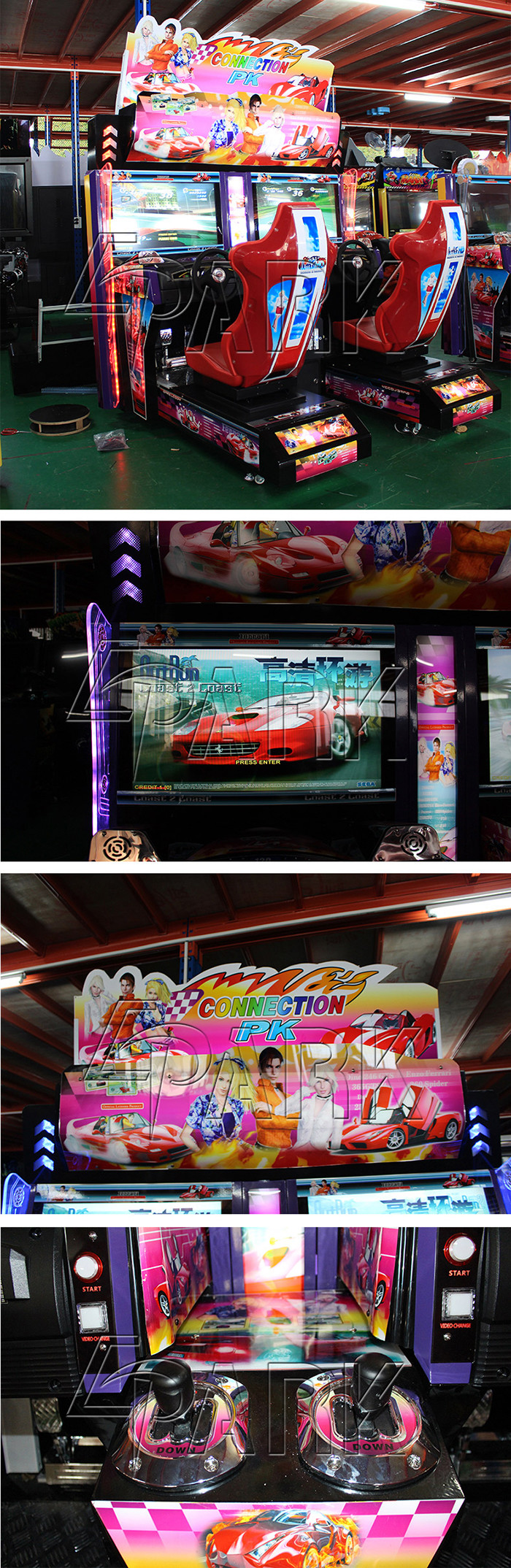 2 Coast Racing Video Game Equipment Classic Arcade Outrun Series