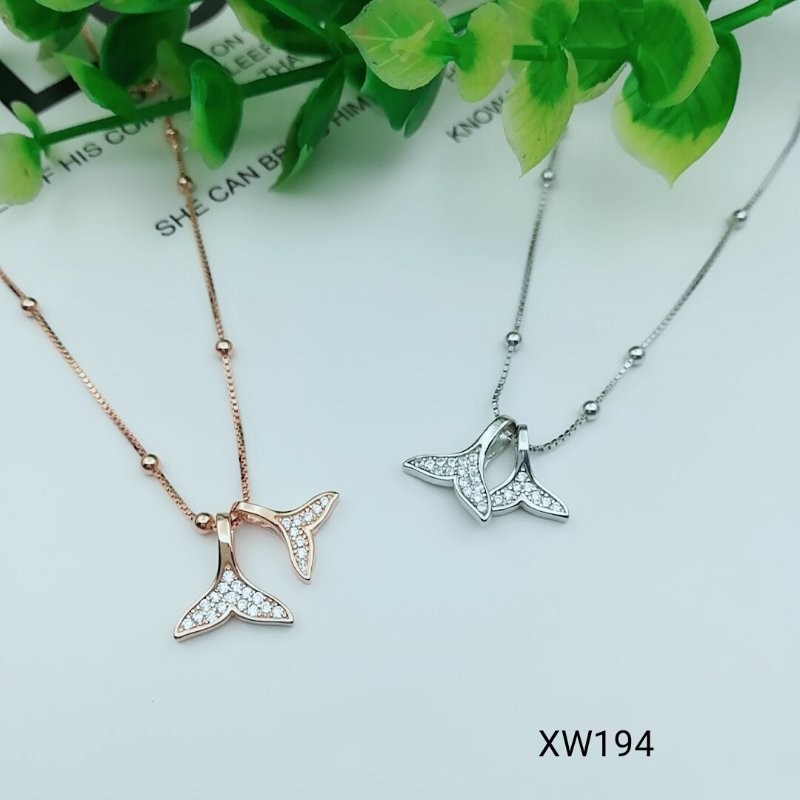 925 Sterling Silver Star Moon CZ Charm Choker collarbone chain necklace WY150