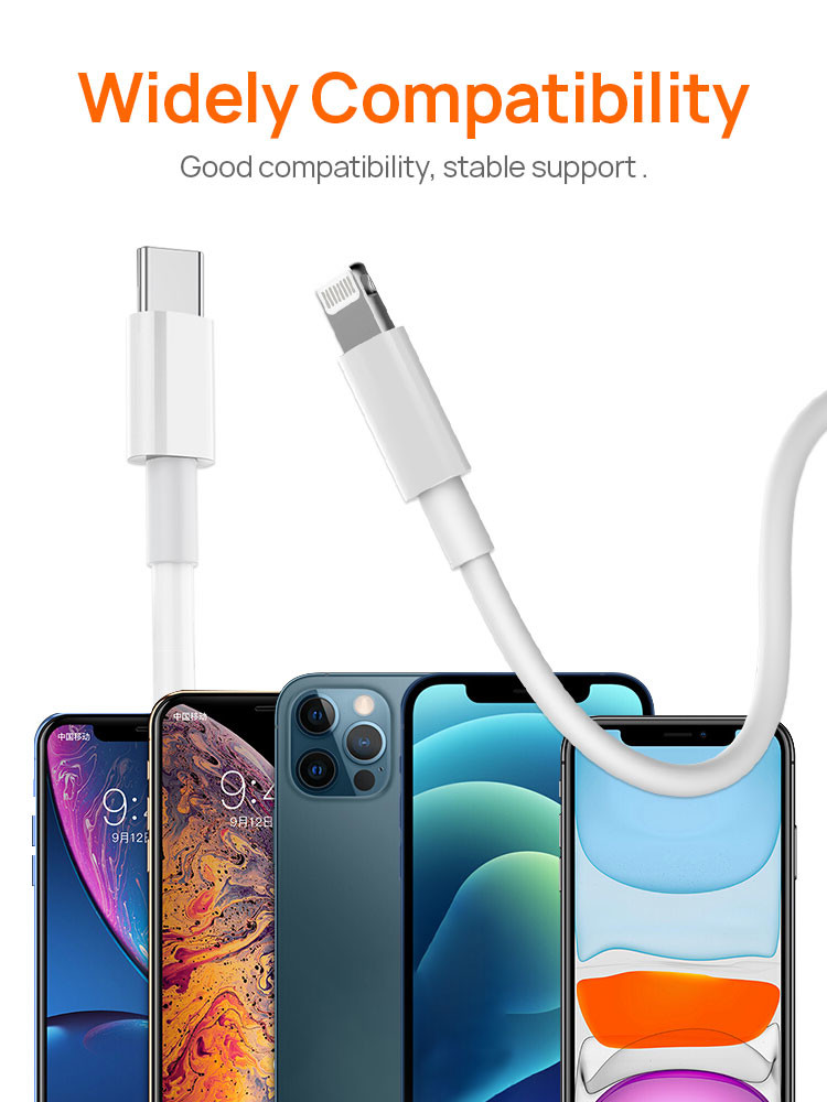 MFI Original USB C94 Lightning Cable custom length 1m 2m 3ft 6ft