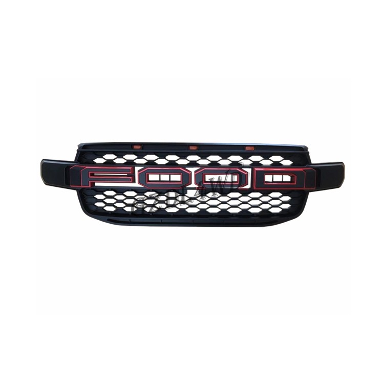 4X4 Car Grille For Ford Ranger 2022 T9 ABS With Black Red Logo