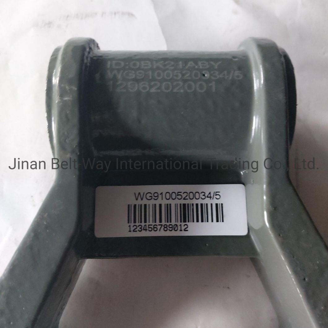 Sinotruk HOWO Truck Parts Front Spring Shackle Wg9100520034
