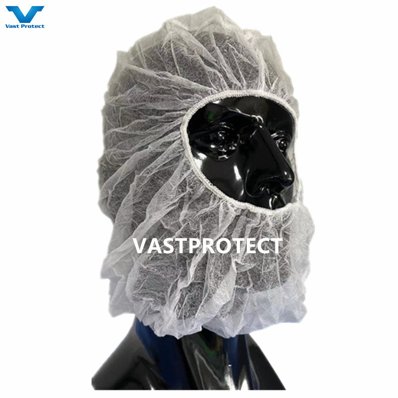 ISO Factory Selling Disposable Blue 18g PP Clip/Mob/Bouffant Cap for Food Processing