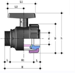 OEM PVC Plumbing Pipe Fittings Union Ball Valve for Bangladesh
