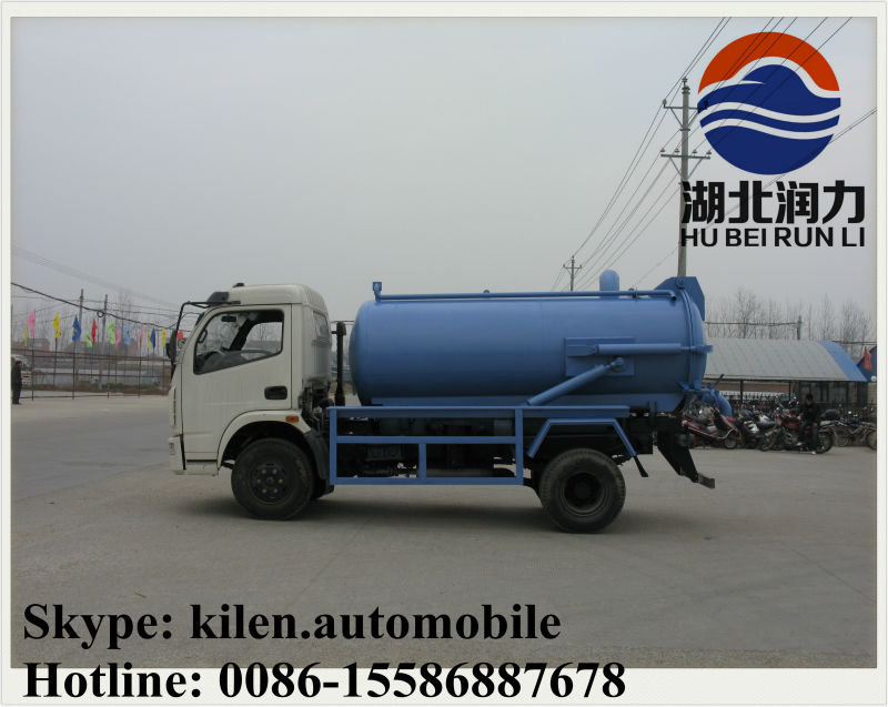 DFAC 4x2 Small Cesspool Truck Septic Cleaning Truck Left Hand Drive