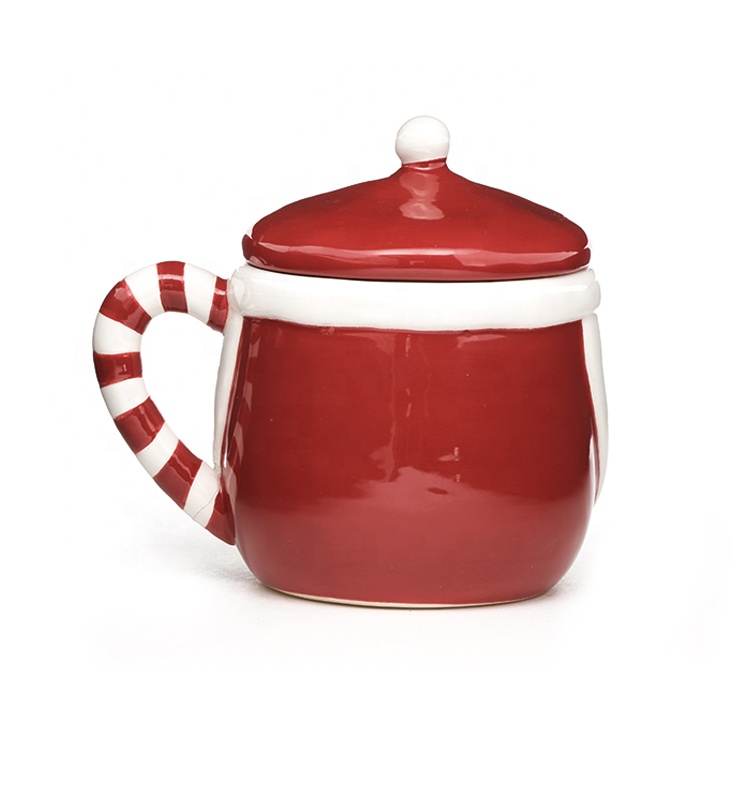 Christmas 3d Mug Santa Shaped Ceramic Santa Coffee Christmas Gift Hand Painting Santa Claus Mug Porcelain Mugs
