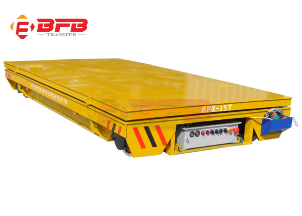 Kpx-50t  Battery Power Electric Flat Trailer For Workshop Transportation