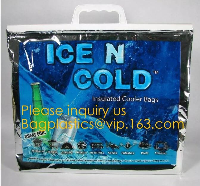 Aluminum Foil Food Use Disposable Cooler Bag Insulated Thermal Bag Organizer Storage Frozen Lunch Bag bagease bagplastic