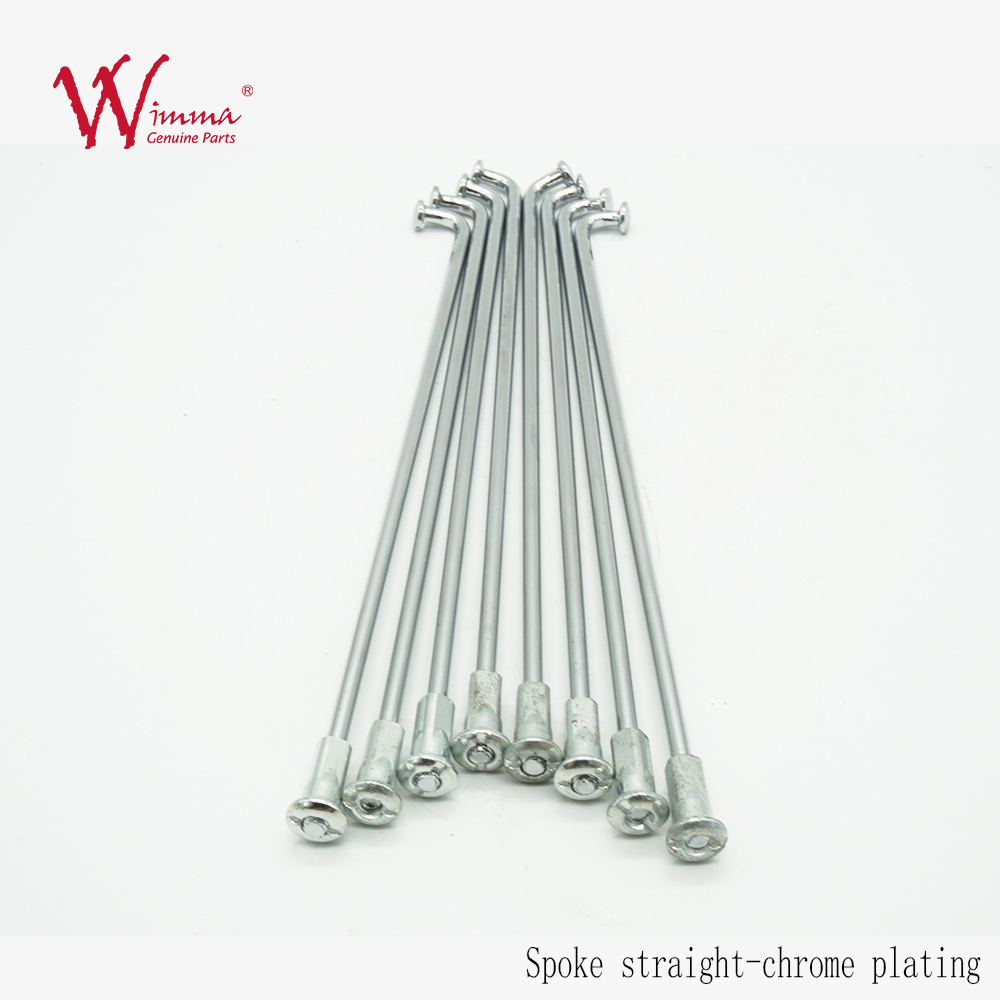 Motorcycle Spoke Set With Nipples A9G Front Rear Wheel Spoke Silver WIMMA