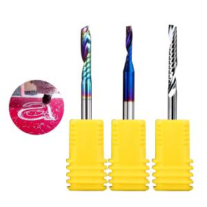  YingBa Cnc Tools Milling Cuter 3mm Single Edge End Mill Cutter Carbide 1 Flute 3mm Cnc Bit Spiral Cnc Fresa 4mm Manufactures