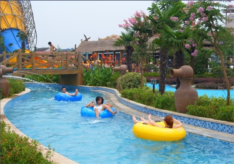 Fiberglass Water Park Slide Single Rider Space Bowl Water Slide 12m Height