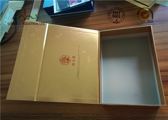 Gloden Face Finishing Embossing Paper Packing Box For Candy SGS