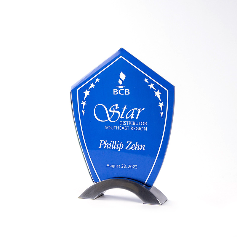 Safe Package Sport Golf Club Customizable Football Medal Transparent Glass Trophy Cup