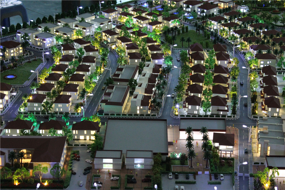 4 * 2M Small House 3D Model With Warm Led Light Not - Fade Paint Color