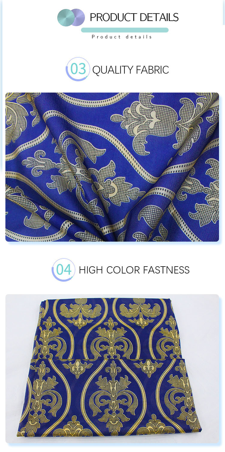 Soft Mattress Quilting Fabric By The Yard Spandex Polyester Print Textile Custom