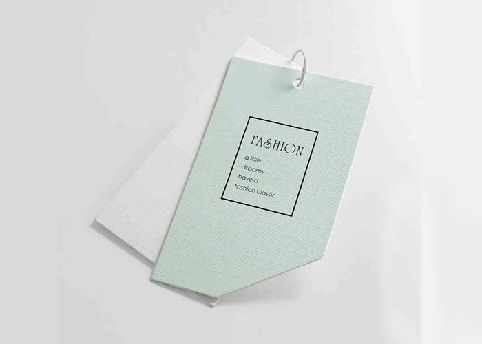 UV Process Custom Printed Hang Tags / Clothing Label Tags Fashionable