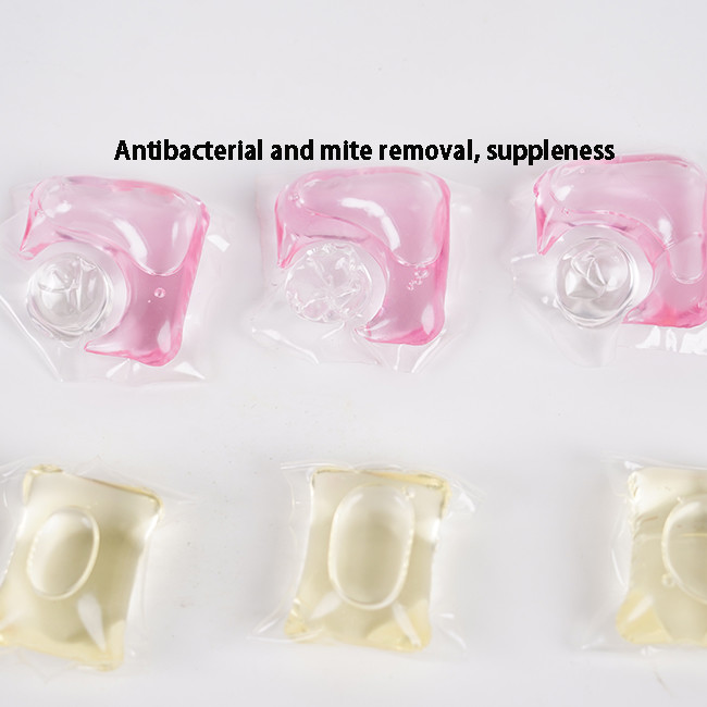 Double Chamber Laundry Capsules Sterilize Remove Mites Protect Color And Leave Fragrance For Deep Cleansing