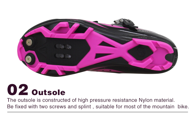 TPU Womens MTB Cycling Shoes Geometry Design Body High Pressure Resistance