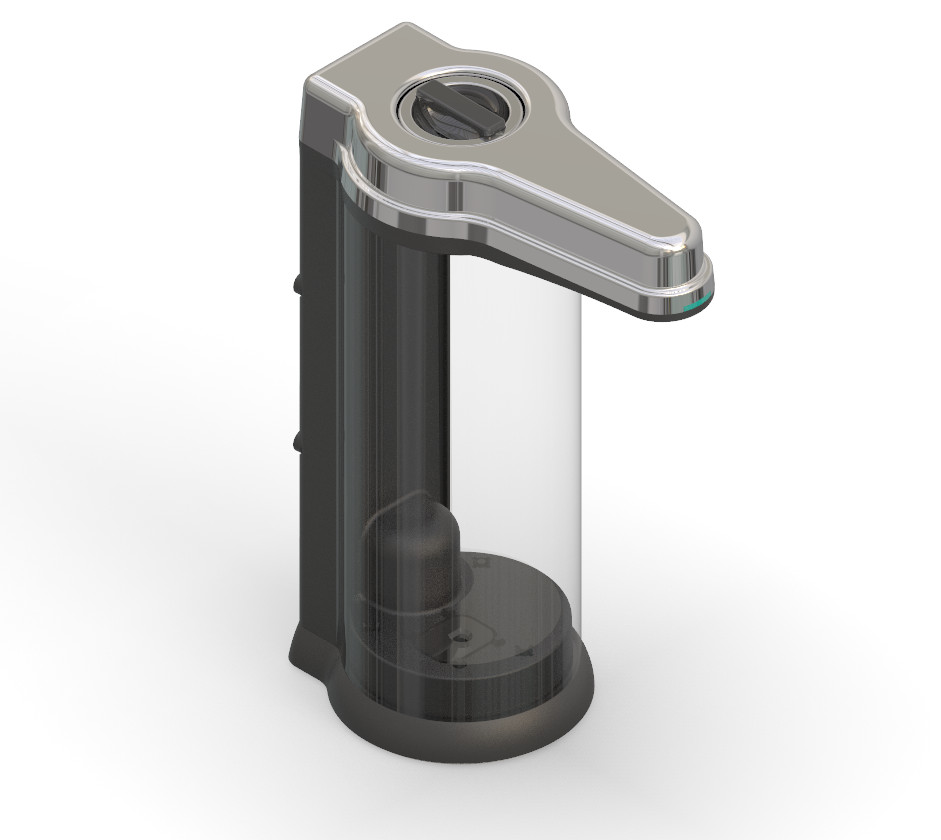 Chrome Wall Mounted Sensor Soap Dispenser FCC Automatic 500ML