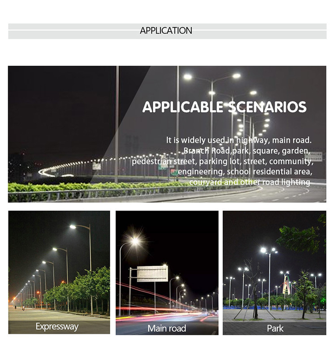 SMD 2835 Integrated LED Street Lamp All In One IP65 Outdoor 50w 100w 150w 200w 300w 2000 Watt Solar Street Light