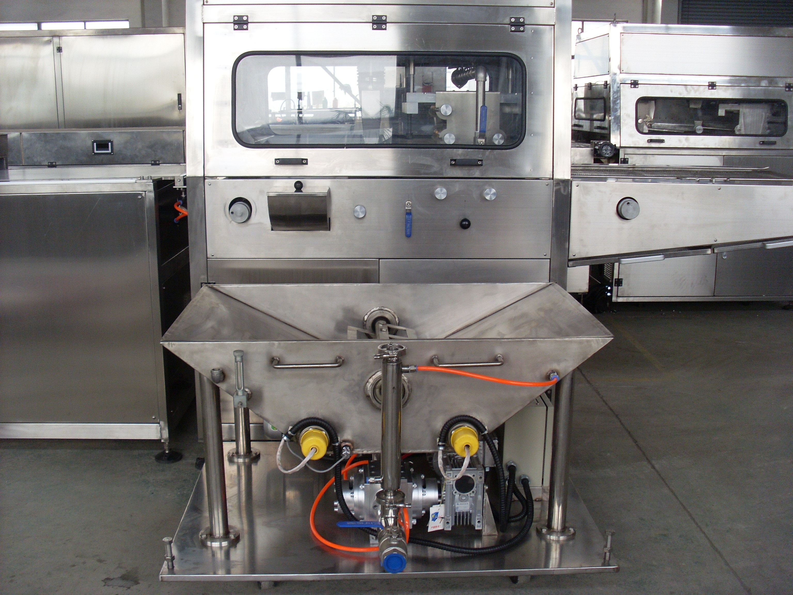 Automatic Model-1000 100~2000kgs Per Hour Chocolate Coating Machine