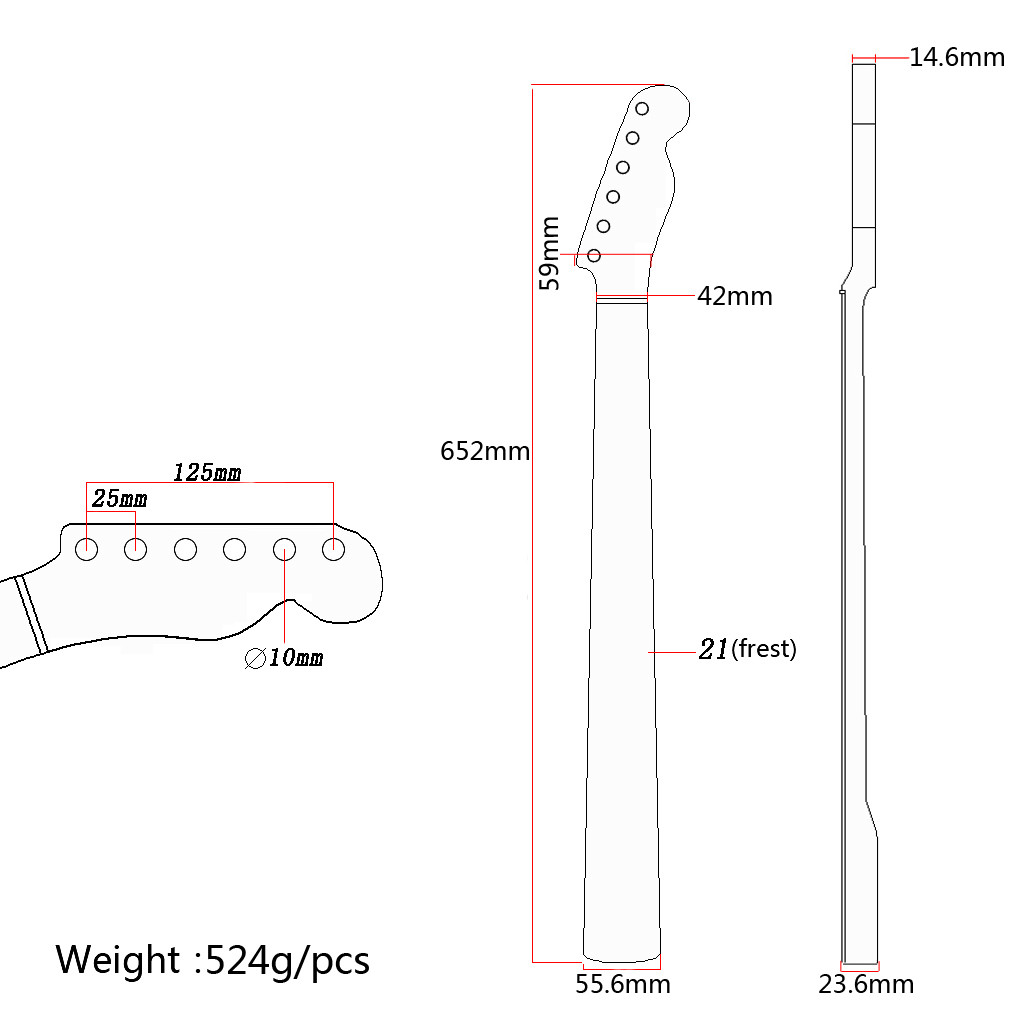Fender Telecaster Maple Neck Replacement High Gloss Yellow Tiger Flame Maple C Shape Guitar Neck Abalone Dot Markers