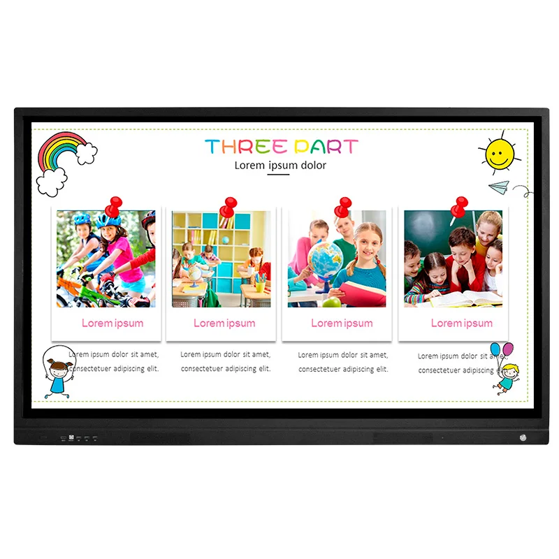 China IR Touch Smart Interactive Whiteboard 65-110 Inches USB/Wi-Fi/Bluetooth Connect on sale