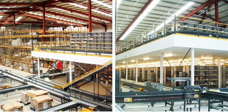 Steel Structure Garret Mezzanine Floor Platform  Heavy Duty Rack