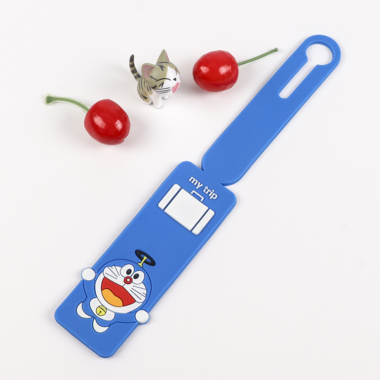 Flexible Bright Silicone Luggage Tags For Travel Easy To Suitcase Tags With Name Cards