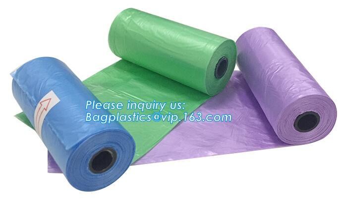 plastic t-shirt shape bag/ diaper sack bag with powder scent, biodegradable custom baby disposable diaper nappy bag, pac