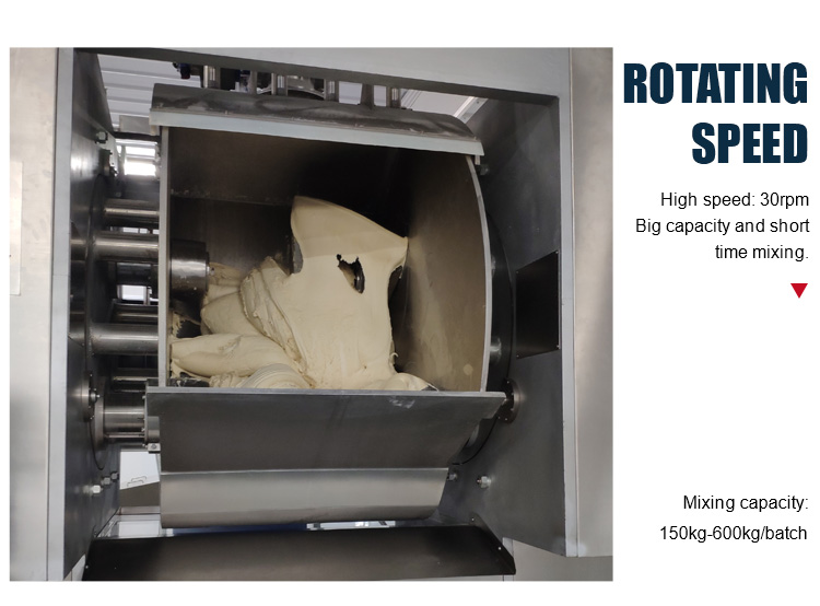 15Kw 30Rpm Professional Electric Stand Food Heavy Dough Mixer Machine Spiral Commercial Industrial Dough Horizontal Mixer