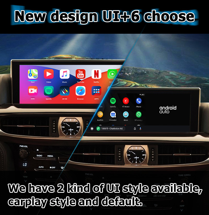 Lexus LX570 Lexus carplay Interface / GPS navigation box 16GB ROM 4GB android auto