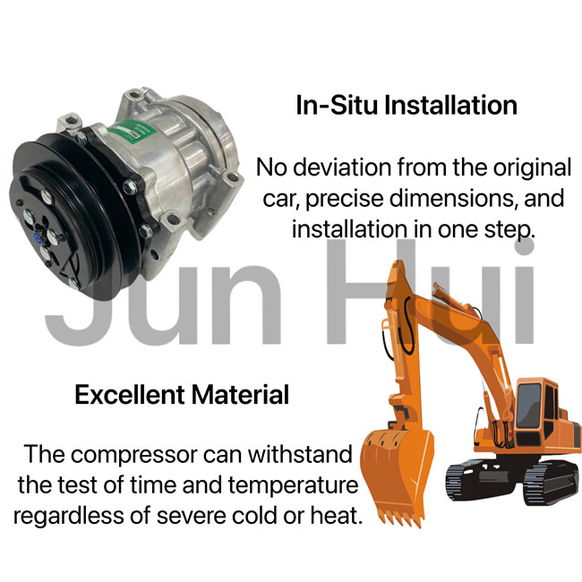 YX91V00001F1 Ac Compressor Parts , SK200-8 Kobelco Air Compressor