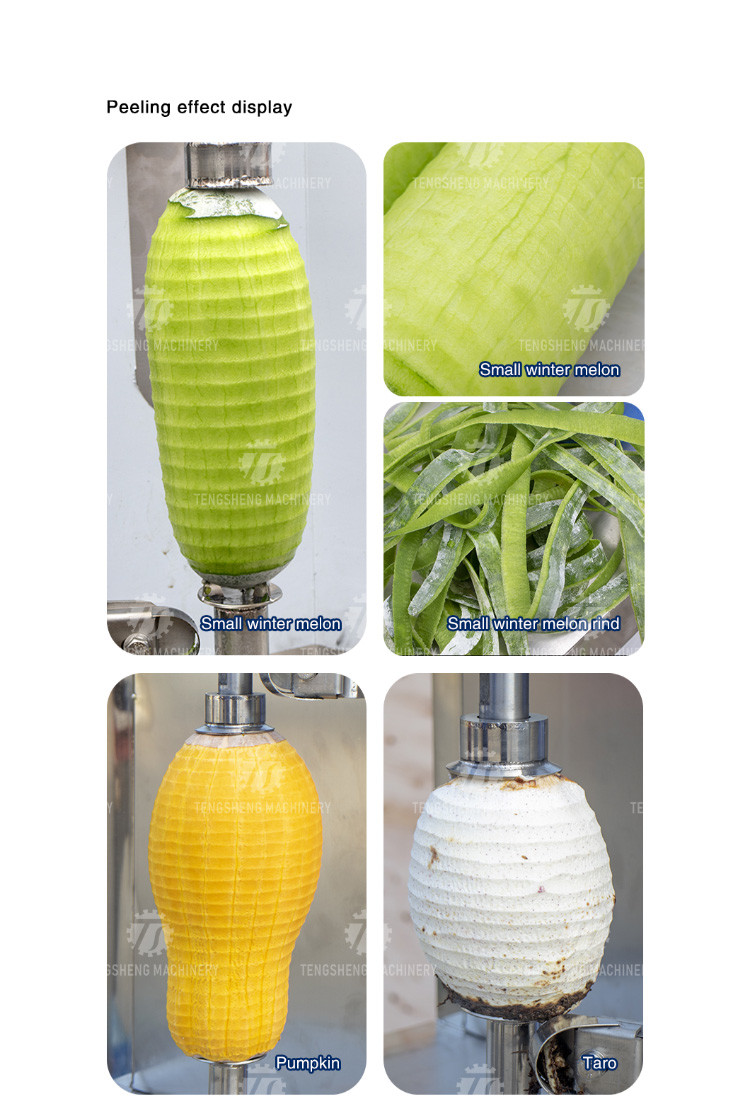 1.0KW 90KG Vertical single knife peeling machine pumpkin wax gourd peeling machine stainless steel vertical fruit
