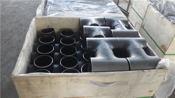 Dn80 Tee Stainless Steel Pipe Fitting Din En 10253 Yellow Paint Technics Forged