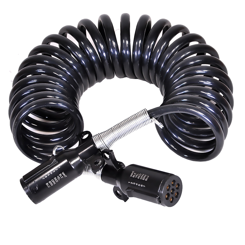 90mm Cycles Coiled Nylon Emergency Air Brake Hose Assembly for Semi Truck Applications