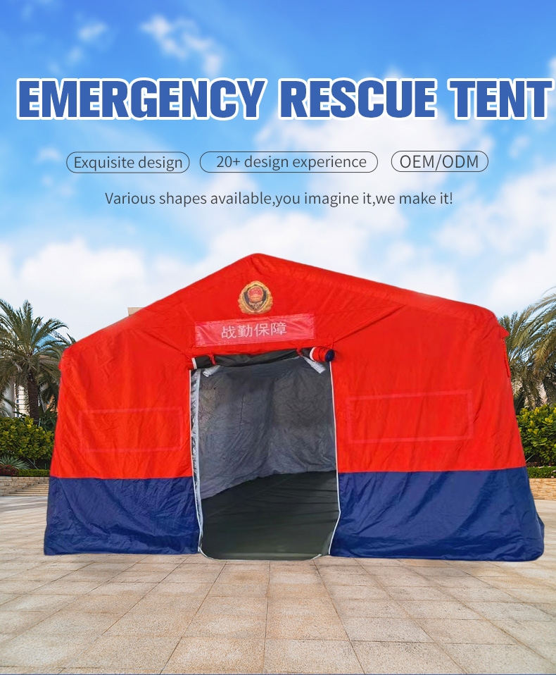 OEM/ODM Large Convenient High Quality Outdoor Camping Green Inflatable Tent Relief Waterproof Oxford Tent